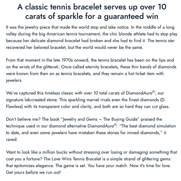 10 CAROT TENNIS BRACELET - Picture 6 of 6